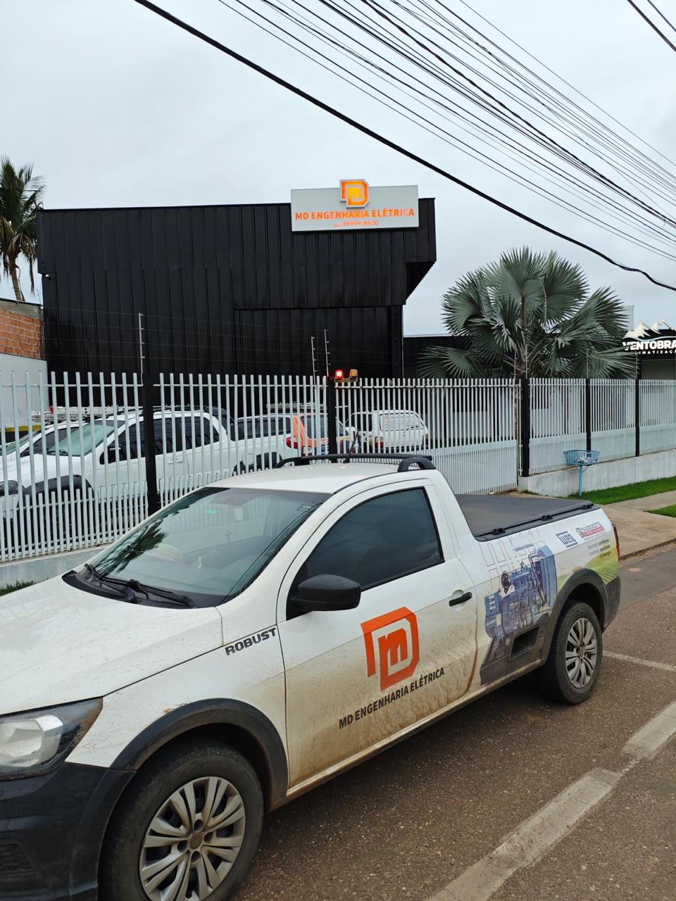 Fachada da sede da MD Engenharia em Sorriso — MT